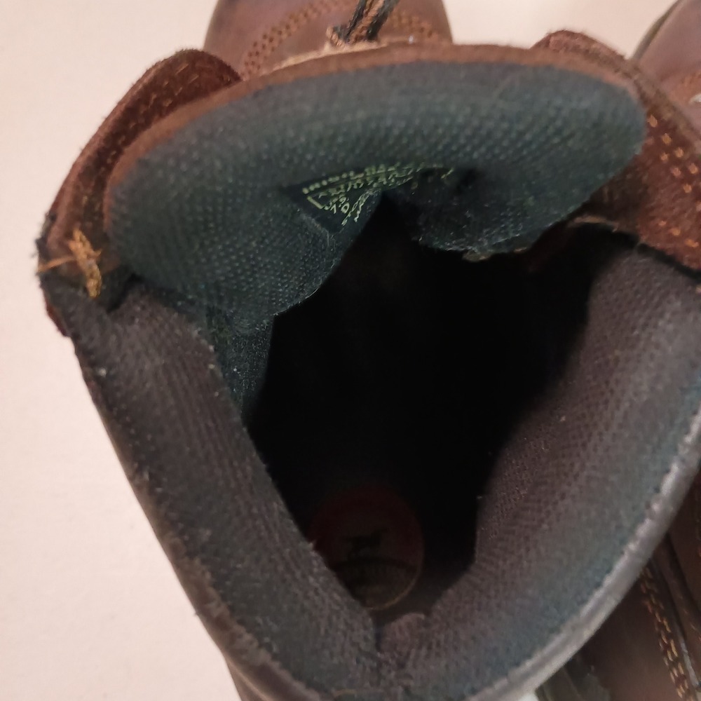 Red Wing Shoes Irish Setter Mens Work Boots Brown Leather Lace Up Size 7.5 EH - Picture 14 of 15